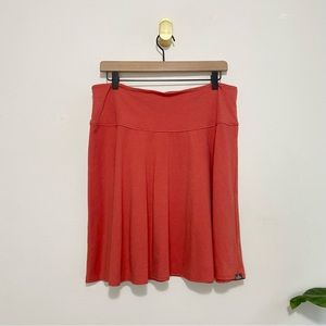 Prana Orange Pull-On Elastic Waist Skirt
